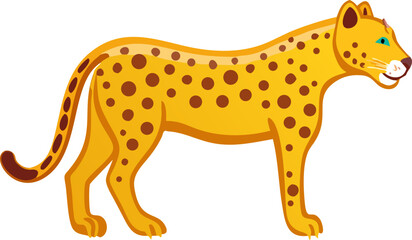 vector illustration of a cartoon giraffe