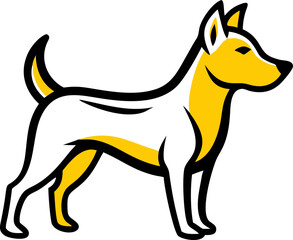 vector illustration of a dog