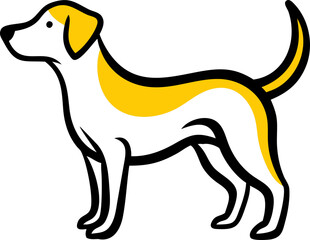 vector illustration of a dog