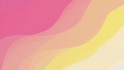 A pink and yellow wave pattern. The pink and yellow colors are vibrant and energetic, giving the impression of movement and excitement. The wave pattern suggests a sense of fluidity and motion