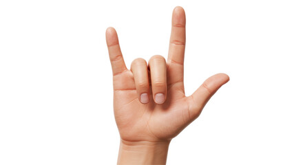 Isolated Hand Sign I Love You