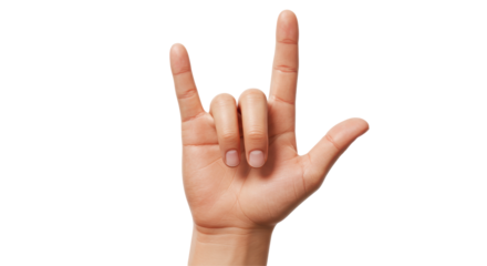 Isolated Hand Sign I Love You