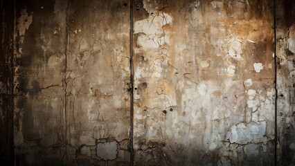 A grungy brown backdrop of aged old wood texture on a rough antique surface