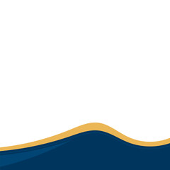 Wave Line Footer Shape