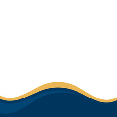 Wave Line Footer Shape