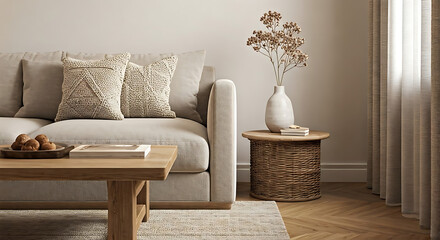 living room interior with sofa