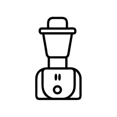 Obraz premium Food processor illustration in a minimalistic style 