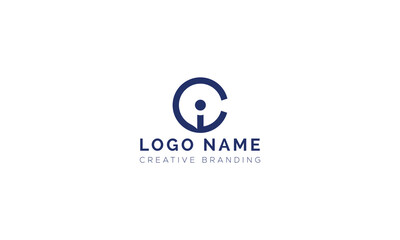 Minimalist IC Logo for Branding and Identity.