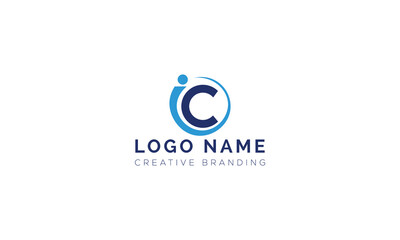 Minimalist IC Logo for Branding and Identity.