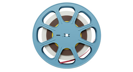 Obraz premium Isolated Blue Movie Reel