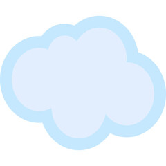 Obraz premium Cloud Cute Vector