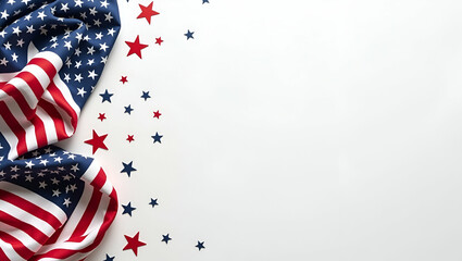 Obraz premium Elegant Memorial Day Flags Decoration: A Refined Visual Balance in Photo Stock Concept with Innovative Layout and Sophisticated Artistry for Formal Tribute