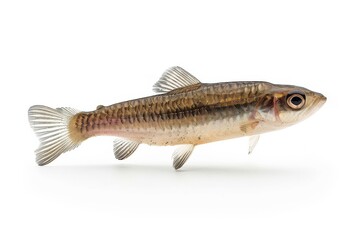 A graceful fish swimming through clear waters in a sunlit aquatic setting during mid-afternoon isolated on transparent background