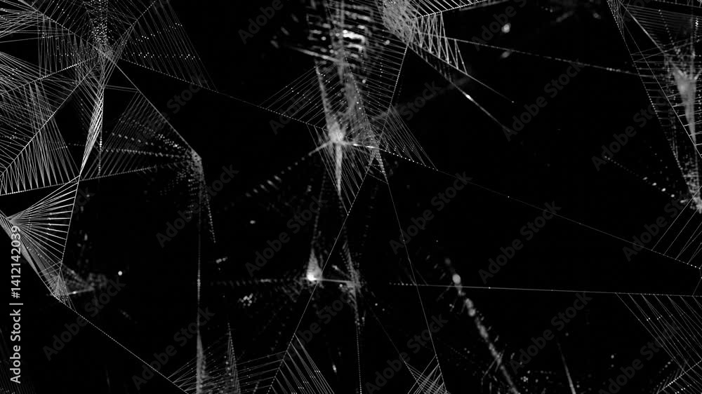 Aufkleber futuristic spiderweb hypnotic loop animated background