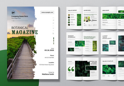 Botanical Magazine Layout