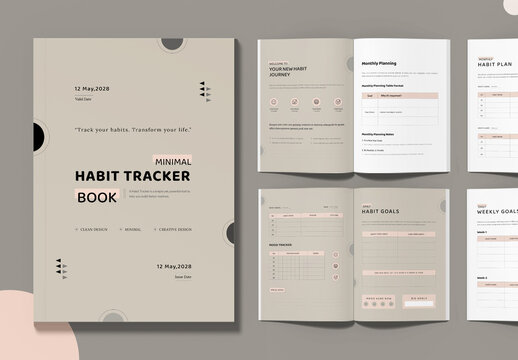 Habit Tracker Book Template Layout