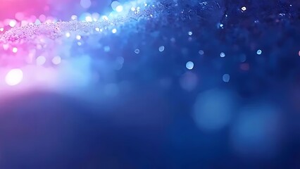 Obraz premium Abstract Blue and Pink Bokeh Background with Sparkling Lights
