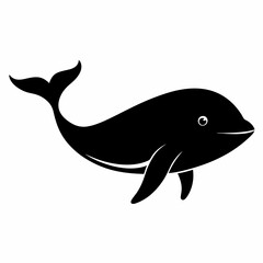 Whale Silhouette Digital Art
