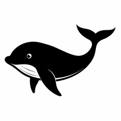 Whale Silhouette Digital Art