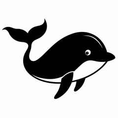 Whale Silhouette Digital Art