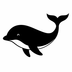 Whale Silhouette Digital Art