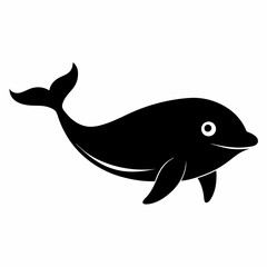 Whale Silhouette Digital Art