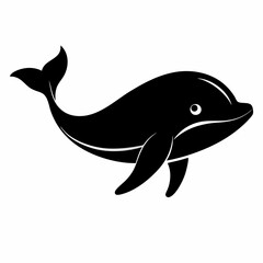 Whale Silhouette Digital Art