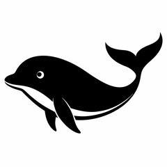 Whale Silhouette Digital Art