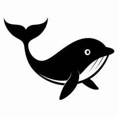 Whale Silhouette Digital Art