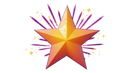 Isolated Star Celebration