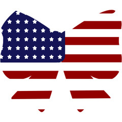 Patriotic American Flag, Military Honor, Remembrance Background