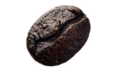Naklejka premium Grano de café tostado con textura detallada.
