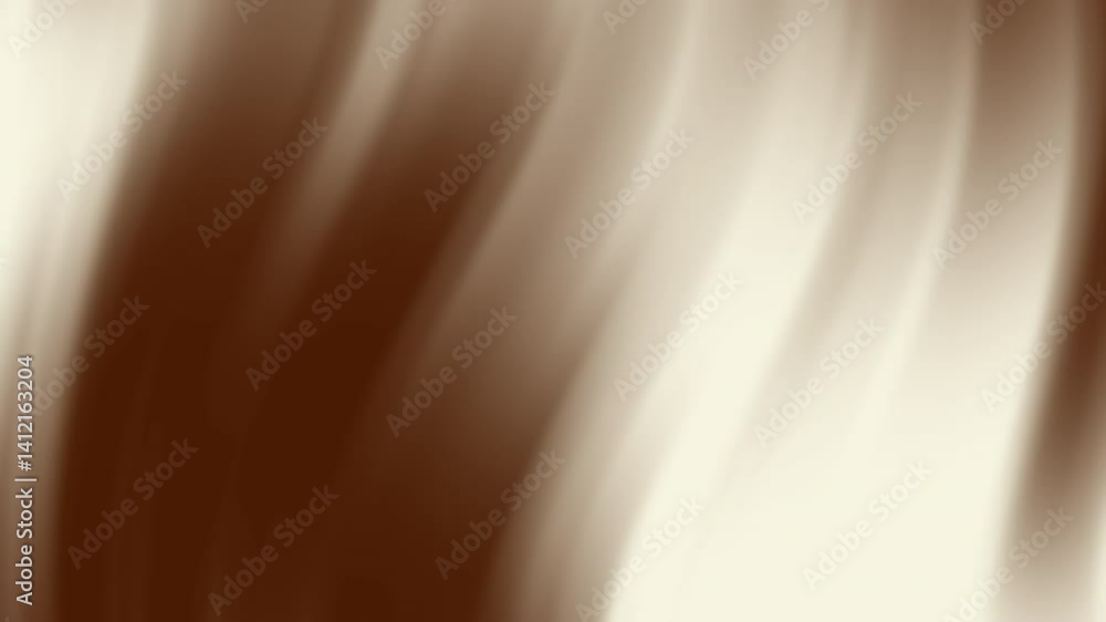 Poster a smooth, flowing abstract design featuring soft tones of cream and brown, creating a soothing visua