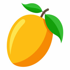 vector illustration  style fresh mango fruits.