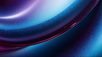 Cosmic Swirl: Abstract Blue and Purple Nebula