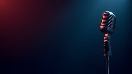 Examine quality Song Contest microphone visuals showcasing innovative sleek design superior audio capture robust build quality and modern styling ideal for premier live event production in  Photo Stoc