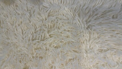 close up of white fluffy cotton fabric