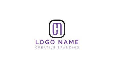 Minimalist CM Logo for Branding and Identity.