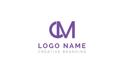 Minimalist CM Logo for Branding and Identity.
