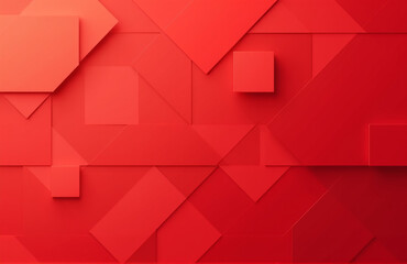 Obraz premium Geometric Background Features Abstract Red Squares In A Gradient Pattern With Ample Copy Space For Custom Designs To Be Easily Inserted.