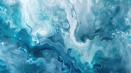 Fototapeta premium Abstract underwater blue color liquid wave flow express energetic surface. Seamless texture of vividness curve swirling convey sense of harmony and water scene perfect for effect and graphic. AIG61.