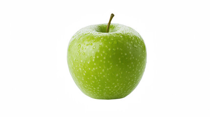a picture of a green apple on a transparent background, PNG image, PNG file, Generative art.