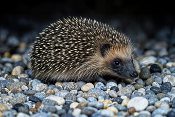 Fototapeta premium west european hedgehog wild mammal erinaceus europaeus erizo europeo occidental mamífero silvestre erinaceus europaeus kirpi