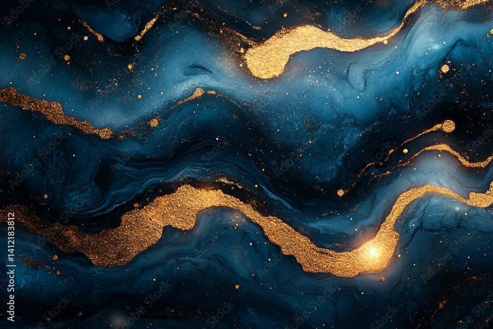 Poster futuristic abstract background with creative elements and textures generative ai
