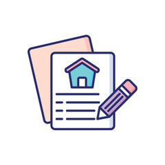 Contract  Vector icon
