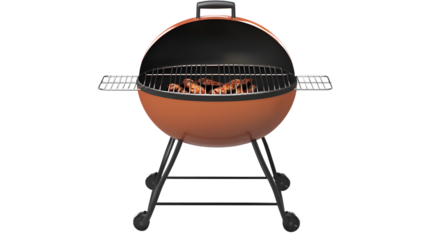 Professional Barbecue Grill Isolated on White Background for Ads and Promotions