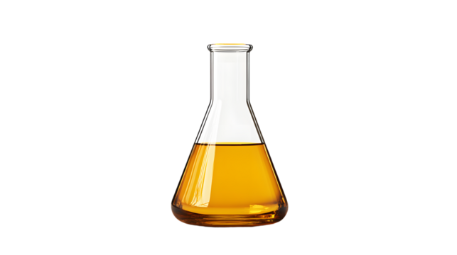 Science Laboratory Beaker on White Background for Research and Experiments