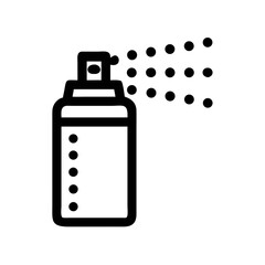 Spray Can with Sprayed Dots Icon Design