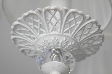 white ceiling chandelier