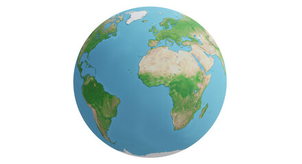 Isolated globe